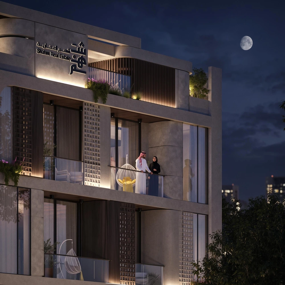 تفاصيل شرفات سكارليت ليلاً — سكارليت
